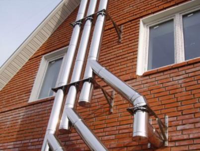 Chimney pipe for a gas boiler: design options and design features