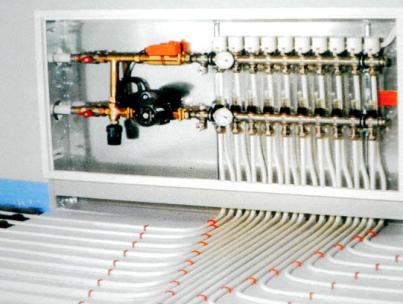 Connecting underfloor heating to heating
