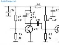 Схема простої рації на 2 транзисторах