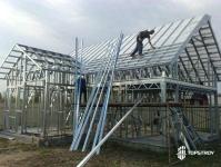 Metal structures for the construction of buildings and structures